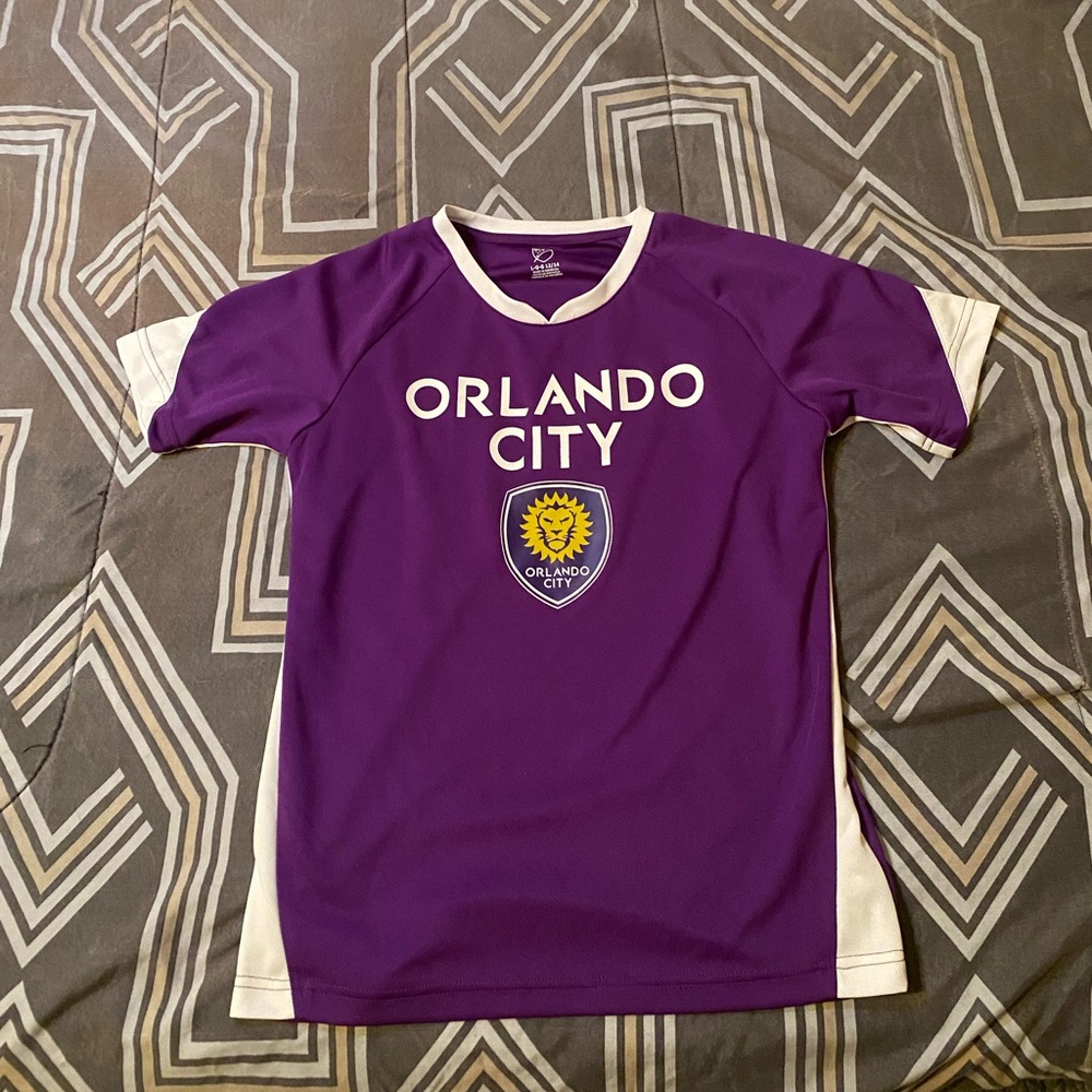 #10 Soccer Jersey MLS Orlando City Boys Youth Large 12/14 Purple NWT